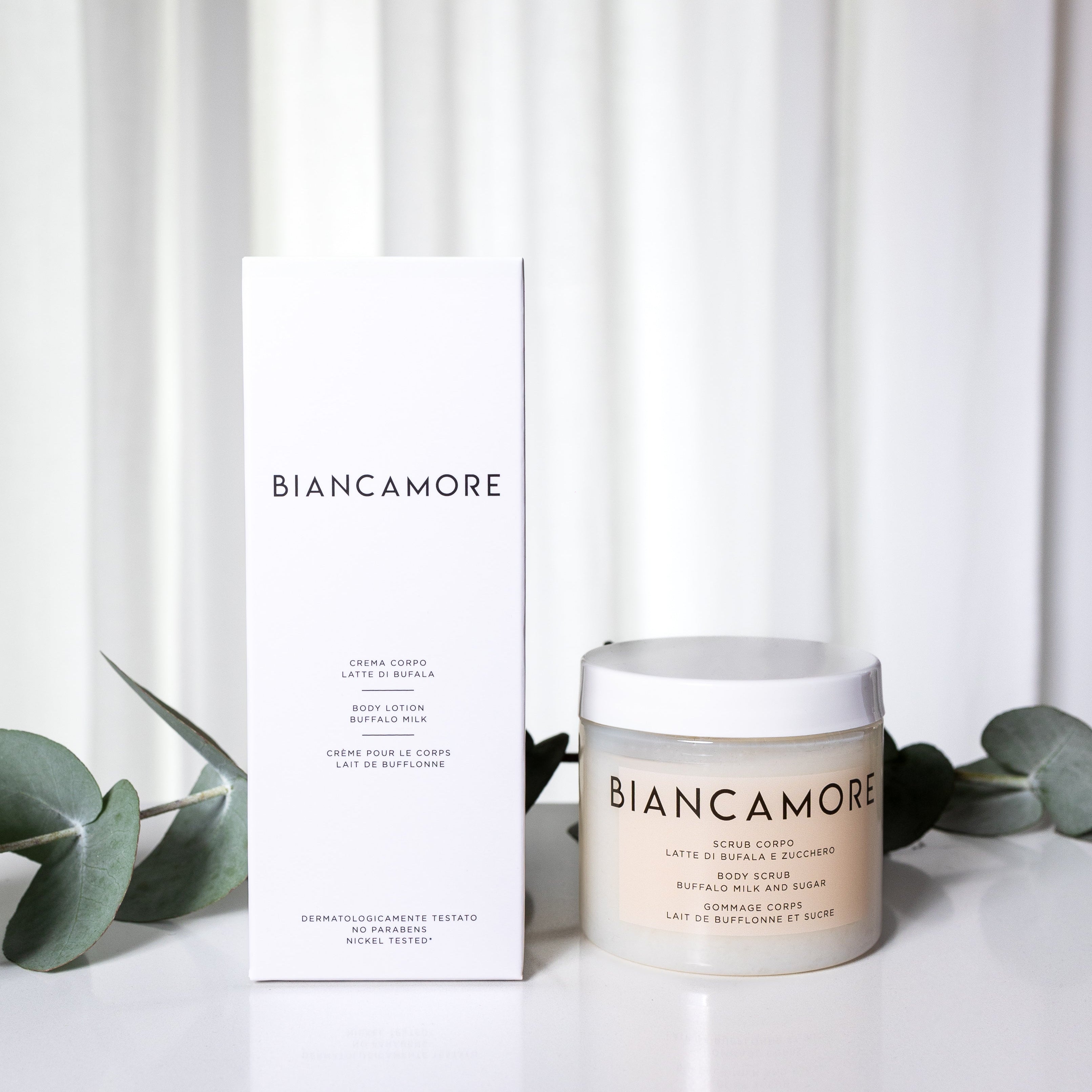 Scrub corpo + Crema corpo con latte di bufala