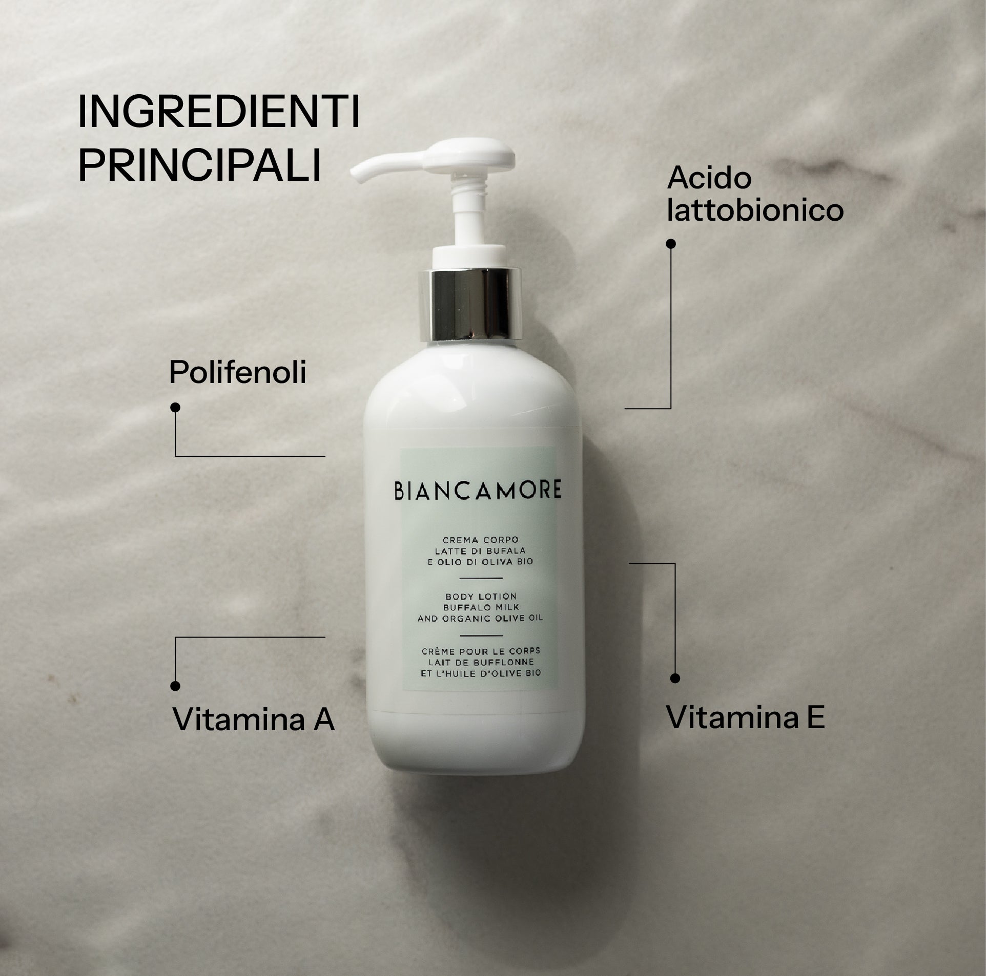 Crema corpo al latte di bufala e olio di oliva bio